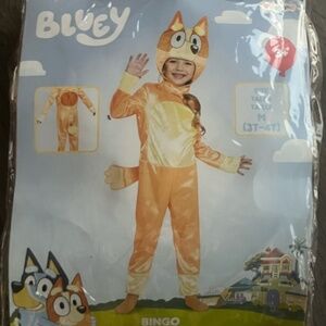 Toddlers Bluey Halloween Costume (Bingo, size 3T-4T), sealed ships in 1-2 days!!